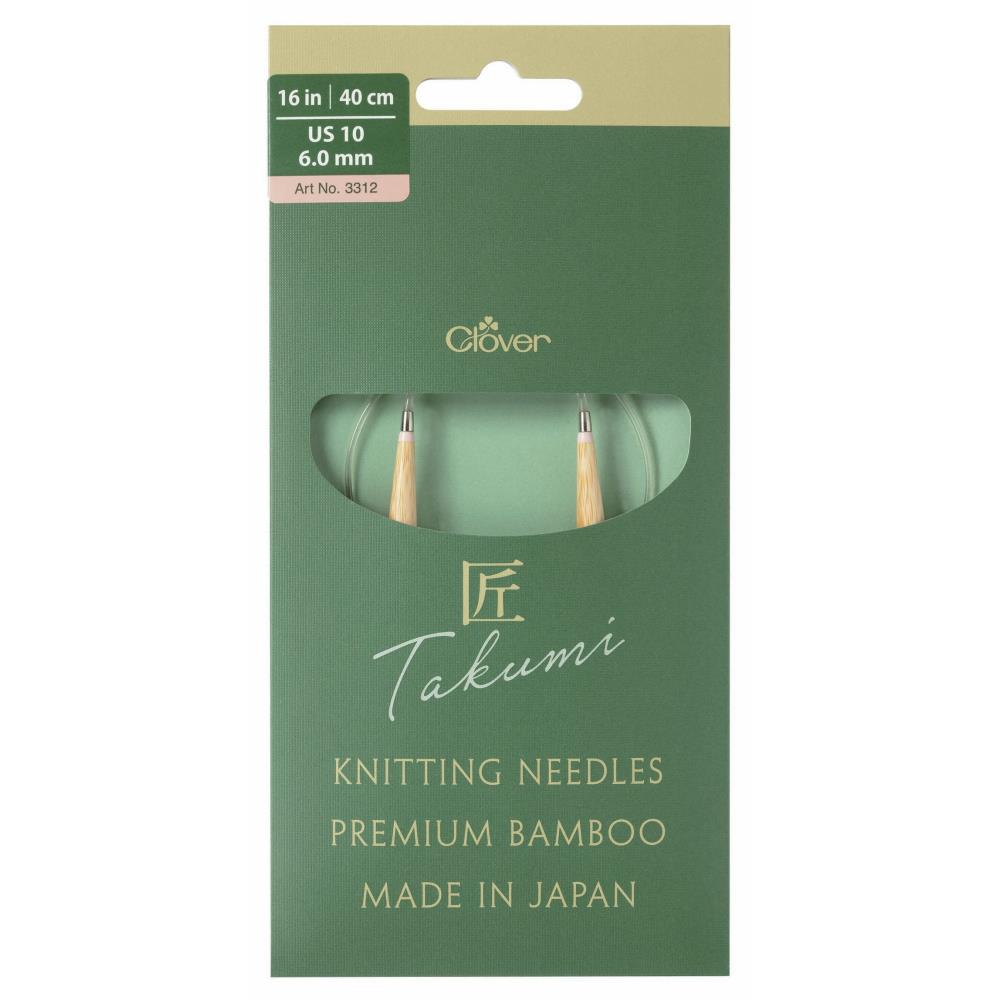 Clover Takumi PRO 16&#x22; (40cm) Bamboo Circular Knitting Needles