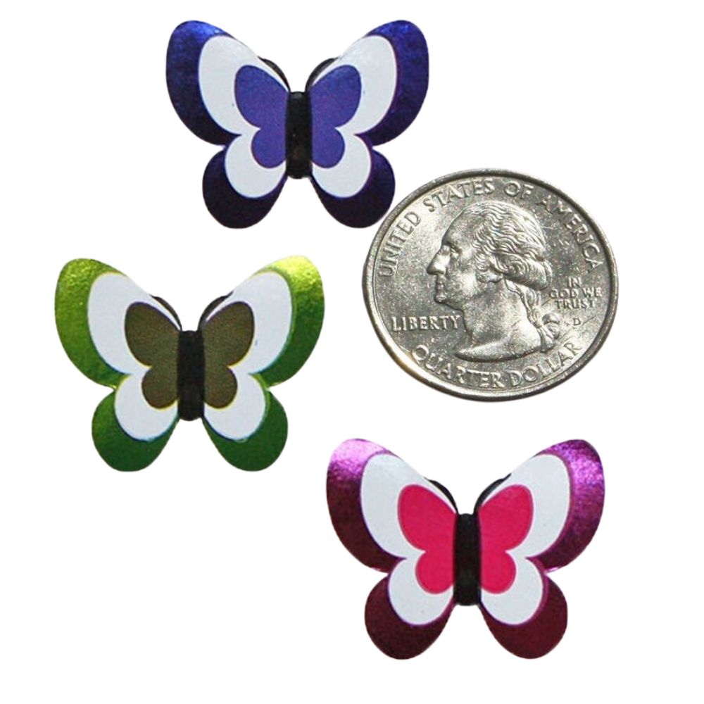 Butterfly Art Labels - Colored Dot Stickers, 120 Pack