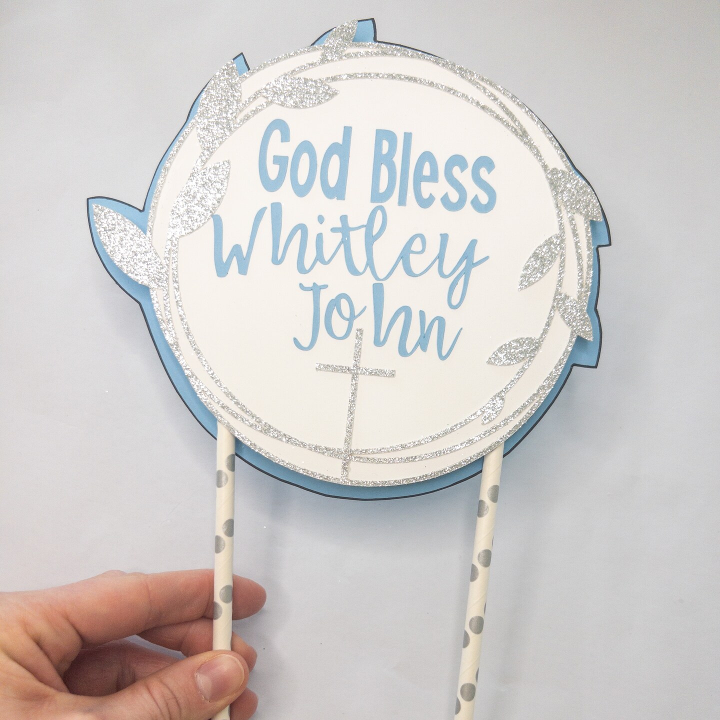 Baptism Christening Celebration Custom Cake Topper product 2