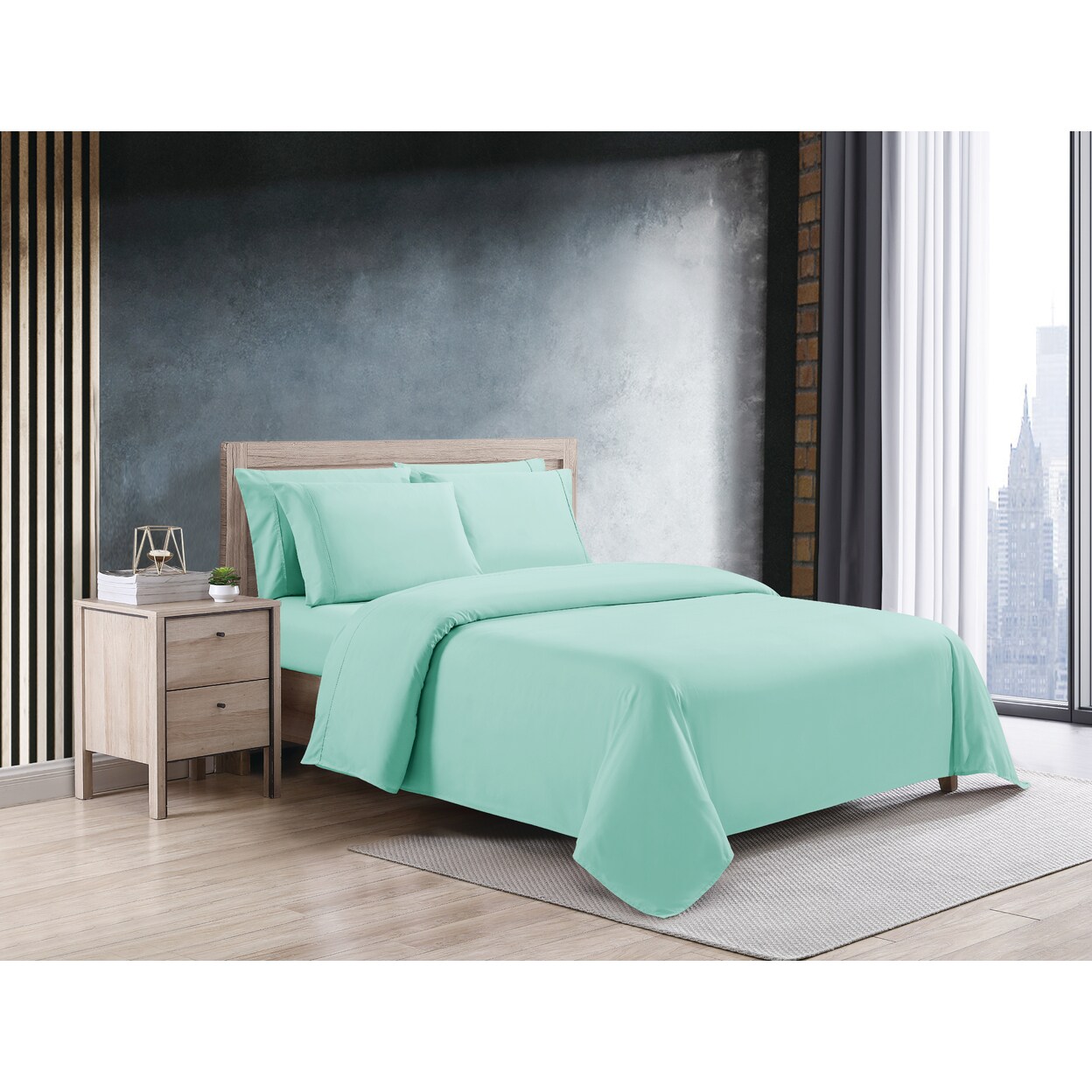 Kathy Ireland Ultra Soft Coolmax 6 Piece Sheet Set King Aqua
