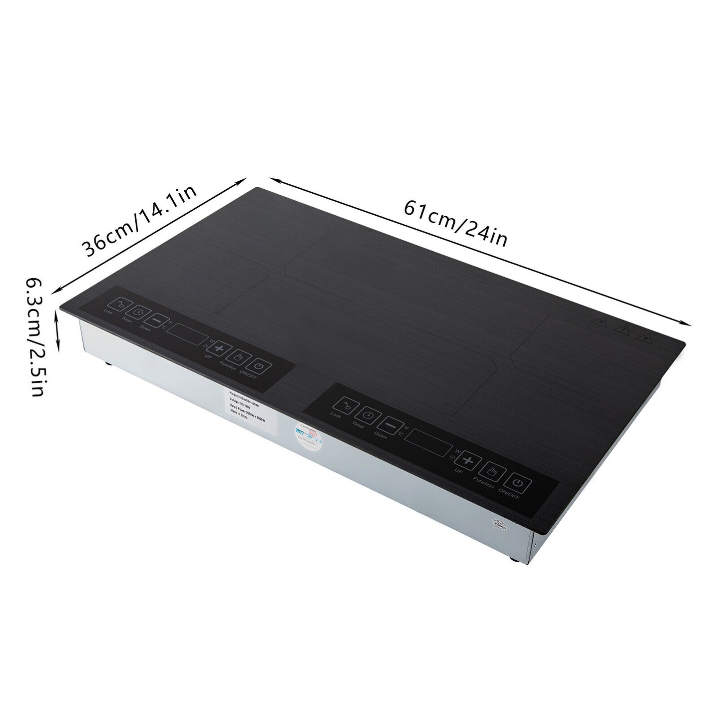 Kitcheniva 2000W Dual Induction Cooktop Cooker Electric Stove