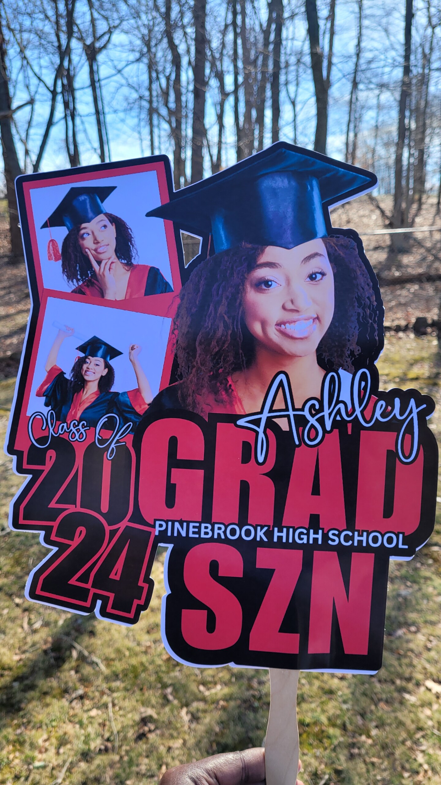 Custom Graduation Fan | GRAD SZN | Grad 2024 | Graduation Fans ...