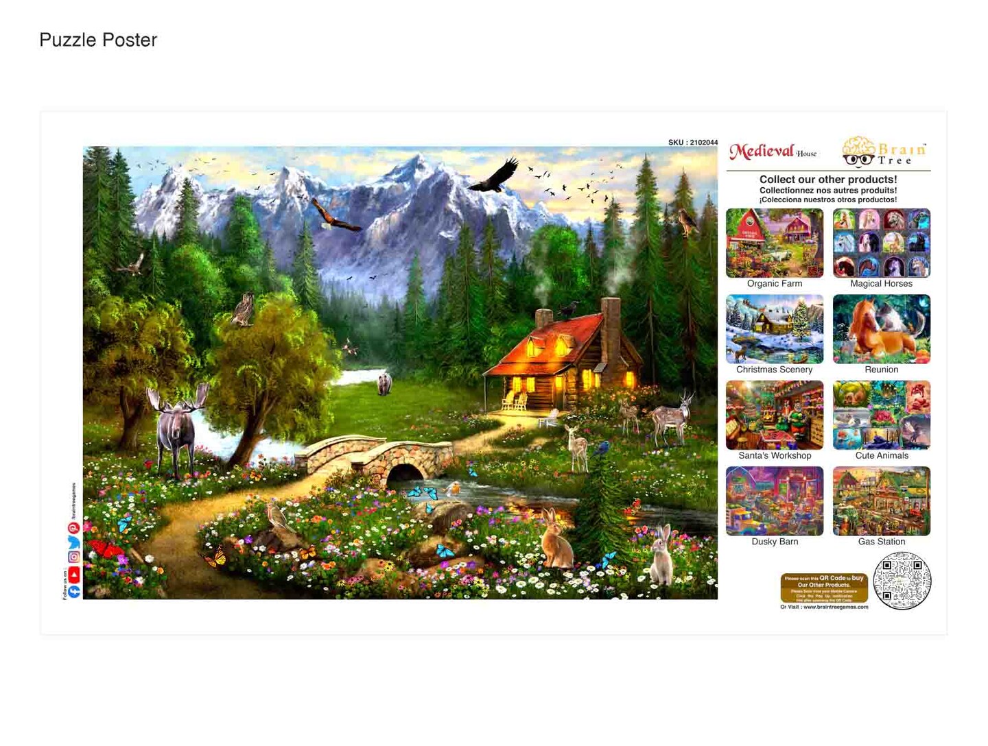 Brain Tree - Medieval House Jigsaw Puzzles 1000 Piece