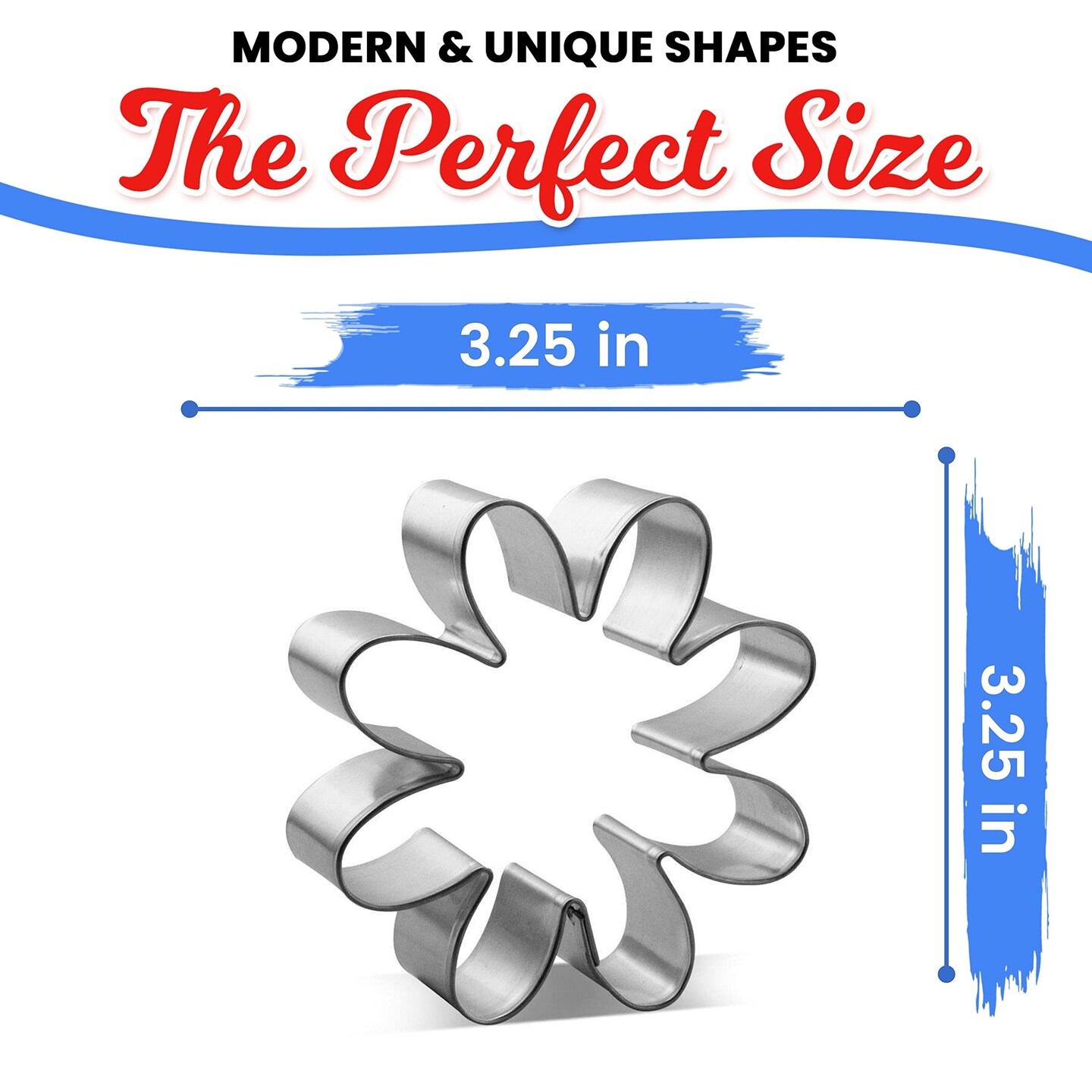 Daisy Flower Cookie Cutter 3 in - Made in the USA – By CookieCutter.Com - Tin Plate Steel