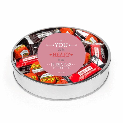 Valentine's Day Sugar Free Chocolate Gift Tin Large Plastic Tin with ...