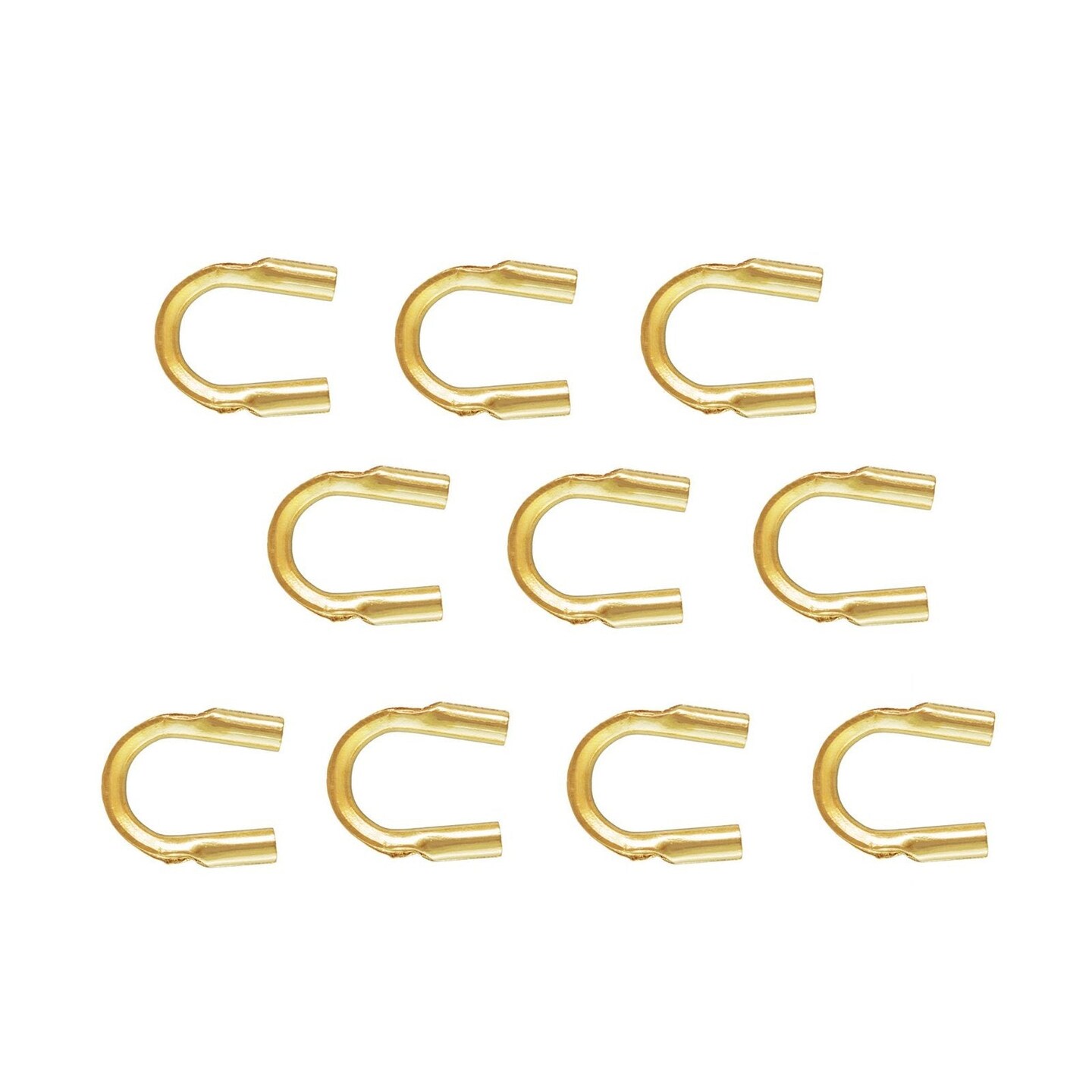 JewelrySupply Gold Filled Wire Protector Guard .021&#x22; Hole (Package of 10)