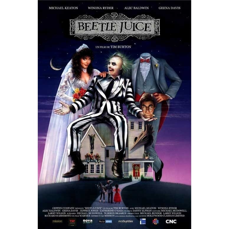 Pop Culture Graphics Beetlejuice Movie Poster Print (11 x 17) - Item  MOVIB86501