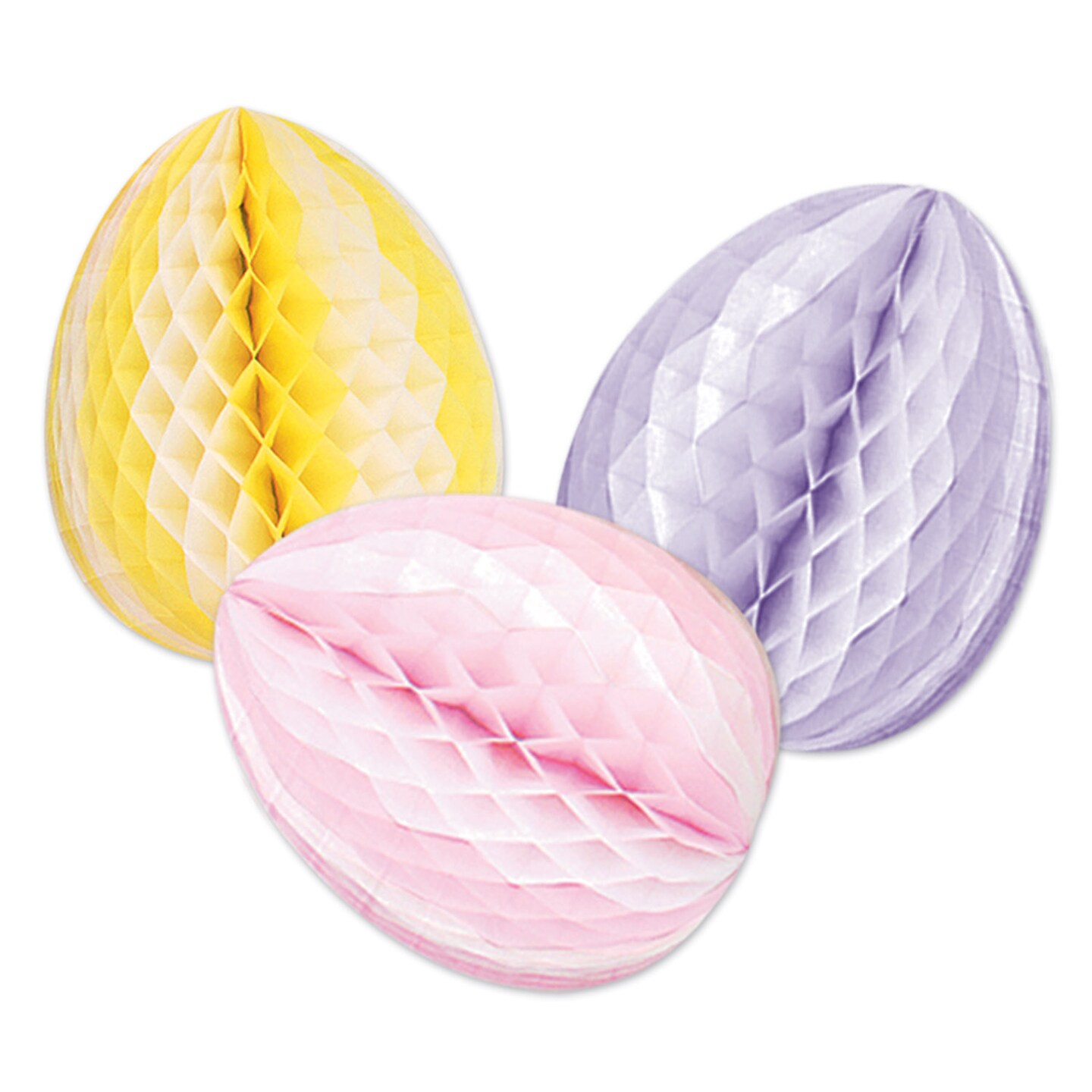 Easter Decoration - Tissue Eggs - Pack of 12