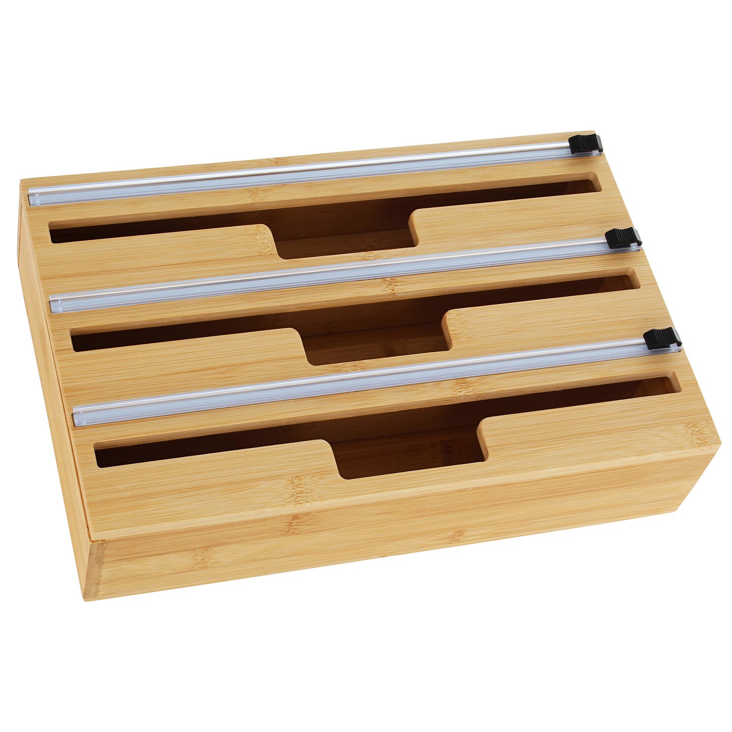 Potted Pans Plastic Wrap Dispenser with Cutter - Kitchen Drawer Organizer