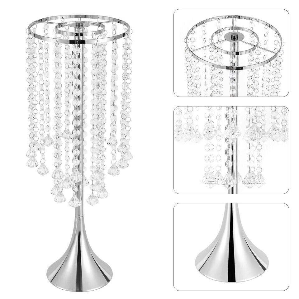 10 Pcs Gold 21.9" Tall Vase Trumpet Vases Wedding Centerpieces for Party