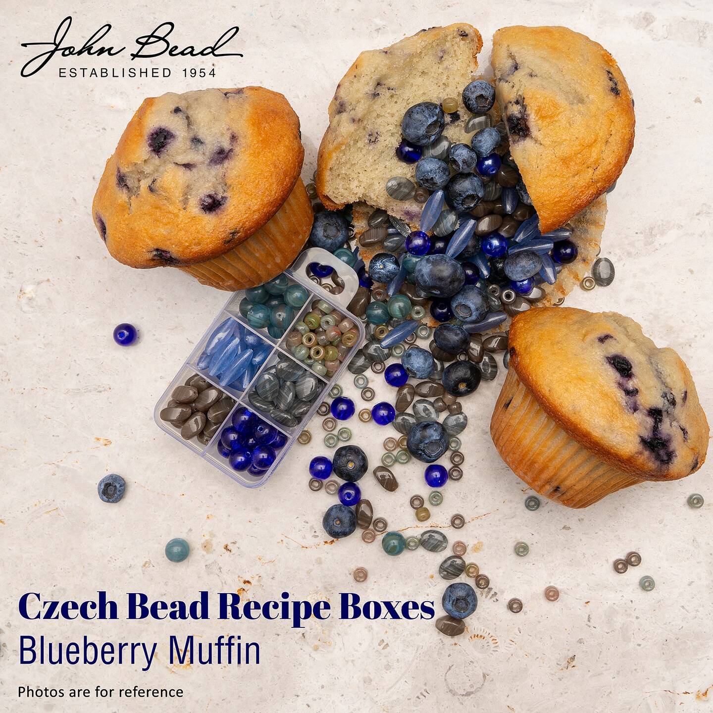 John Bead Recipe Box Czech Glass Beads Kit