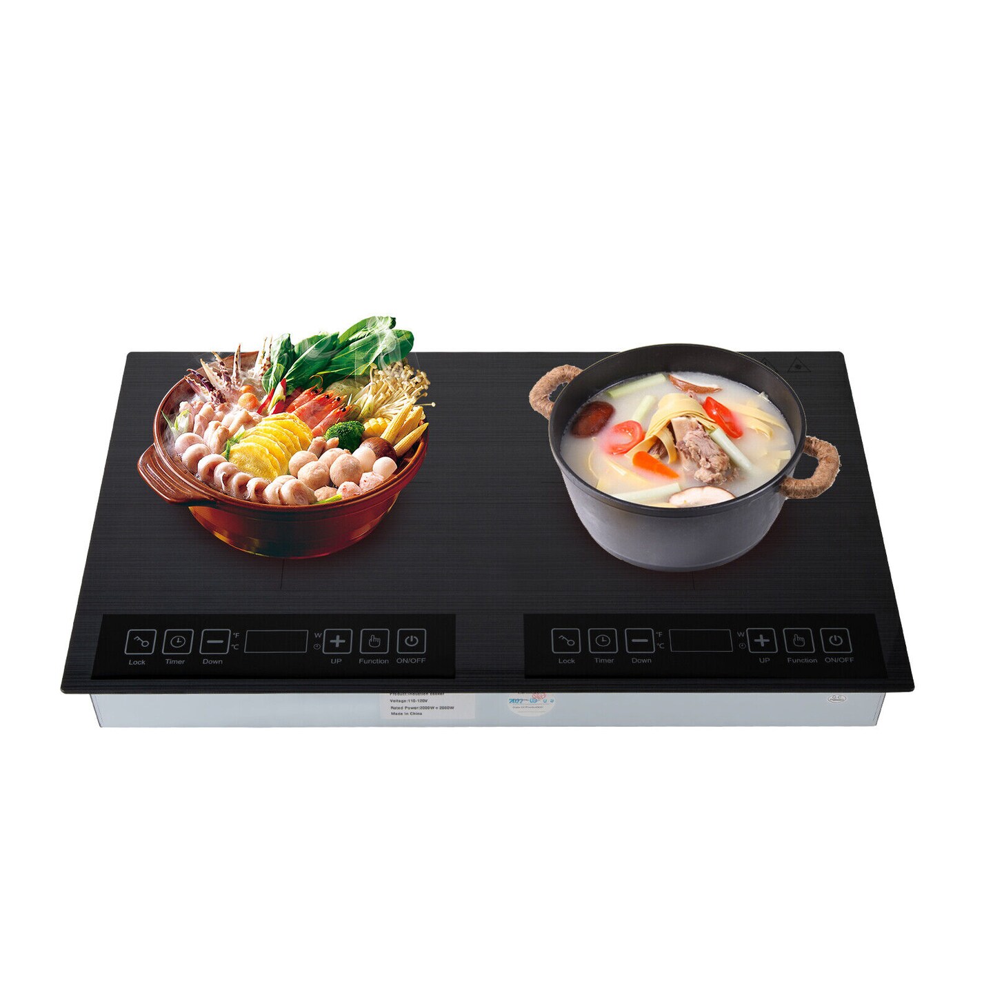 Kitcheniva 2000W Dual Induction Cooktop Cooker Electric Stove