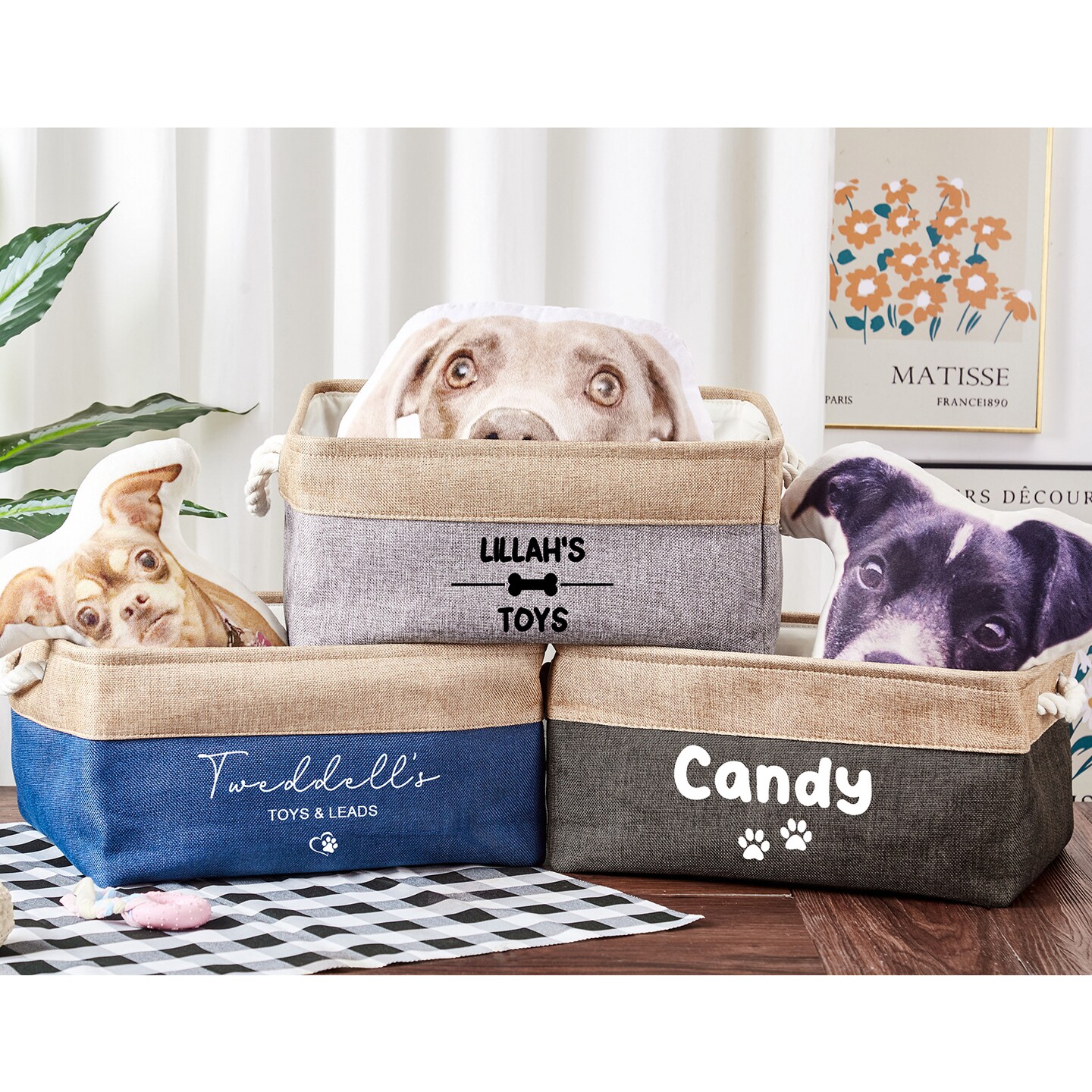 Pet Supplies Personalized Dog Toy Storage Custom Dog Toy Storage