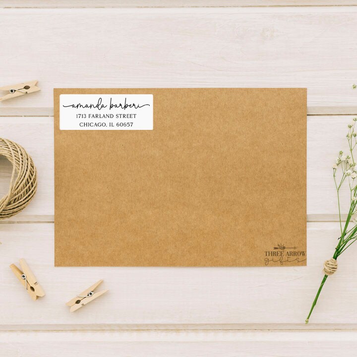 Personalized Return Address Labels, Custom Address Stickers, Wedding Address Labels - image9