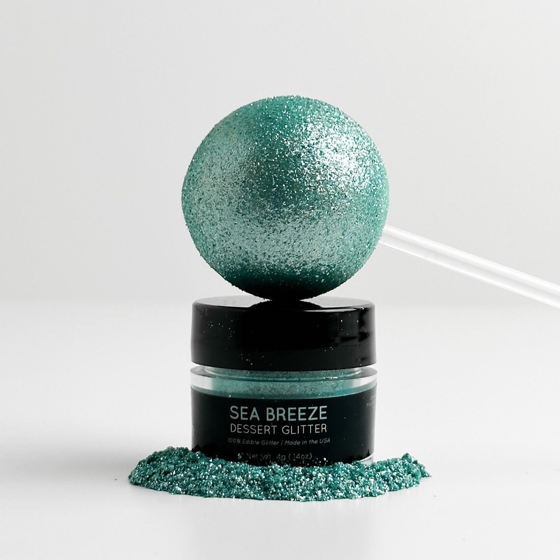 Shine Dessert Glitter: &#x22;Sea Breeze&#x22; - Teal Turquoise Edible Dessert Glitter