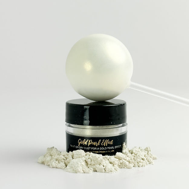 Shine Dessert Glitter: &#x22;Gold Pearl Effect&#x22; - Gold Pearl Edible Luster Dust