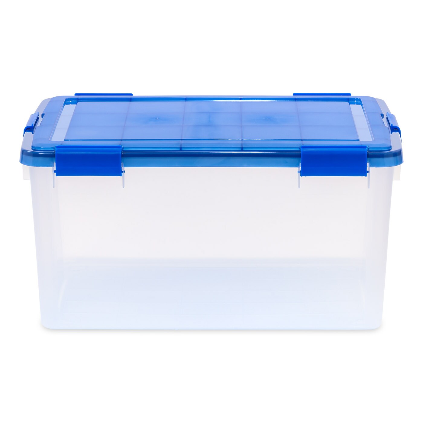 IRIS USA 3Pack 62qt WEATHERPRO Airtight Plastic Storage Bin with Lid and Seal and Secure Latching Buckles