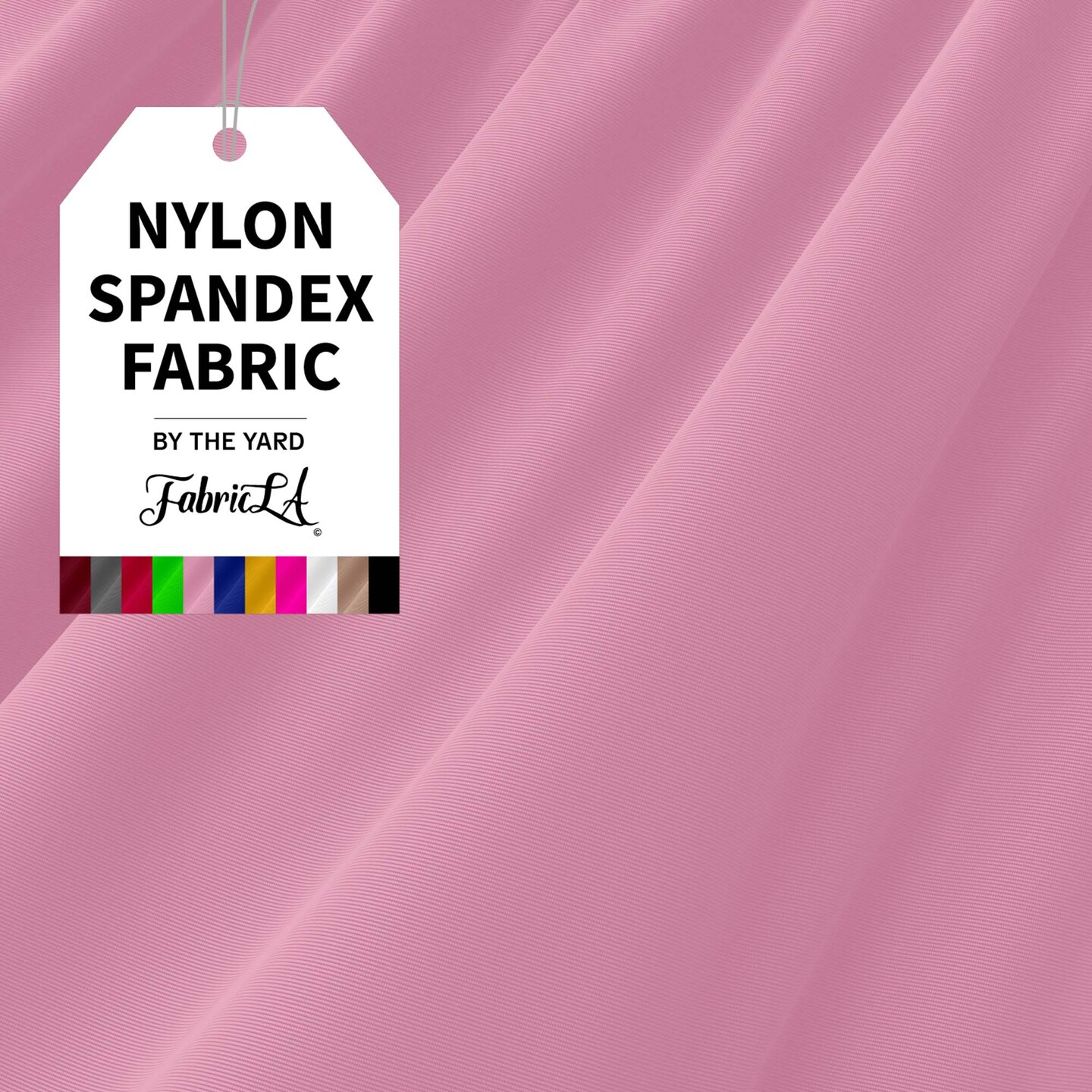 FabricLA | Nylon Spandex | 4 Way Stretch | Swimwear Tricot Fabric | Orchid Smoke |1-Yard