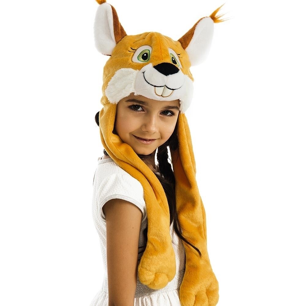 5 Oreet Nutty Squirrel Chipmunk Plush Headpiece Kids Costume Dress-Up Accessory