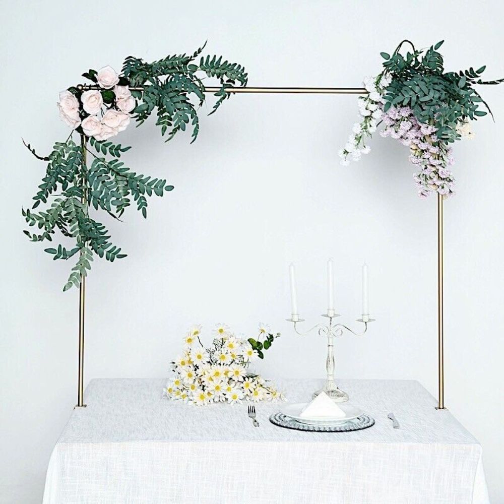 42-Inch Gold Adjustable Tabletop Arch Stand