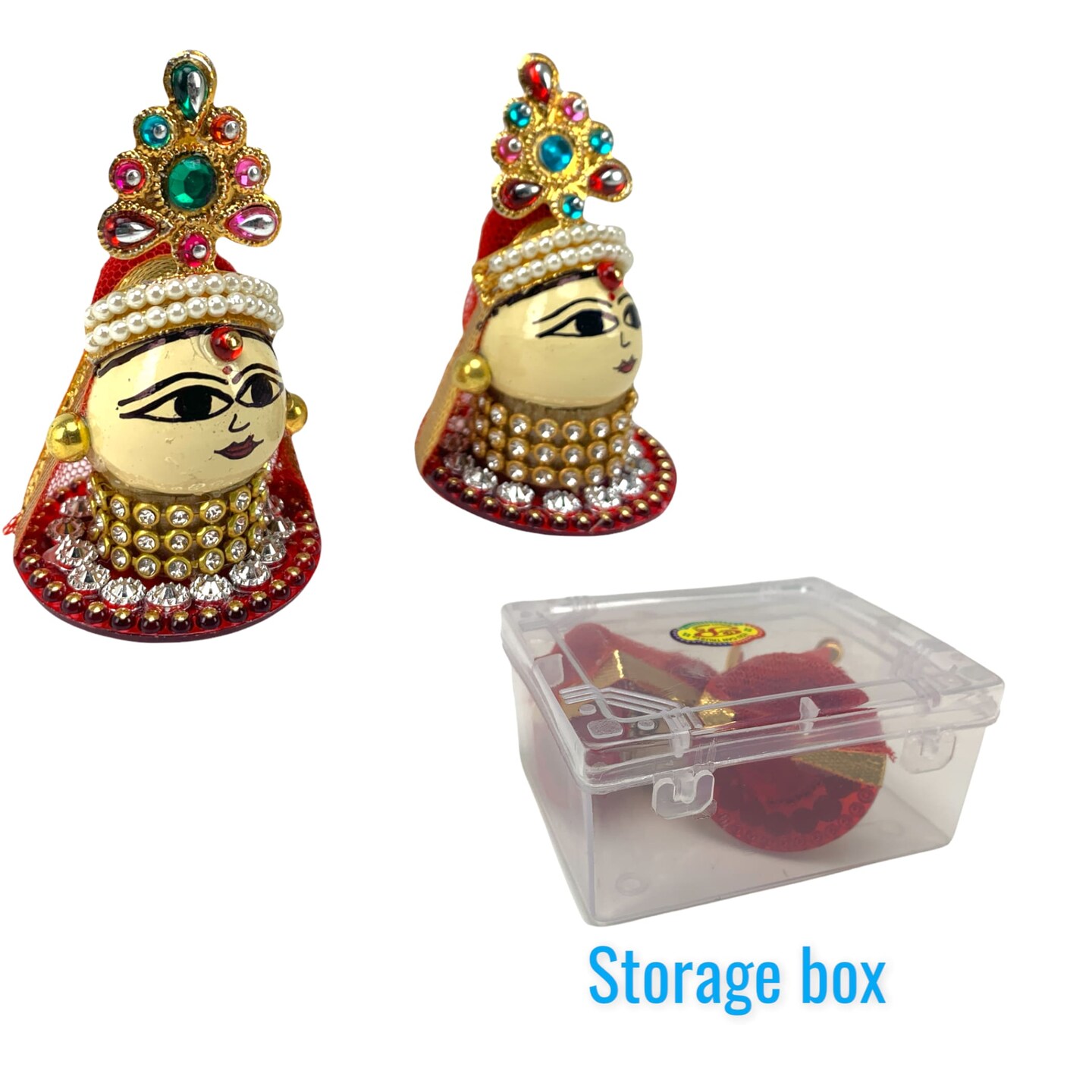 Goddess Riddhi Siddhi Set Riddhi Siddhi Idols Spouse of Ganesha Spiritual Gift Fortune Goddess Mandir Temple Pooja Item Home Office Decor Diwali Decoration Housewarming Gift