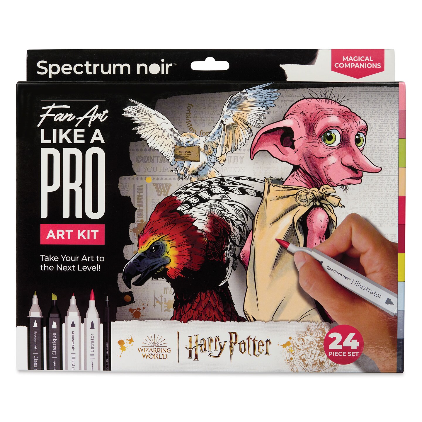 Spectrum Noir Harry Potter Pro Fan Art Markers - Magical Companions, Kit of 24