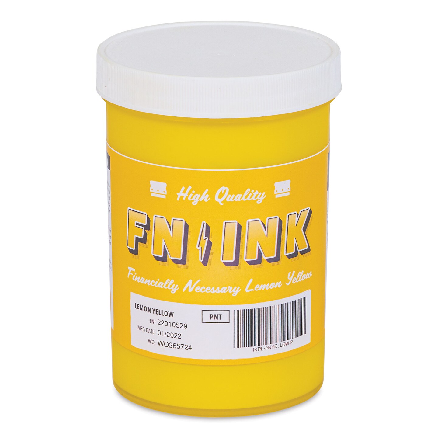 FN Ink Plastisol Screen Printing Ink - Lemon Yellow, Pint