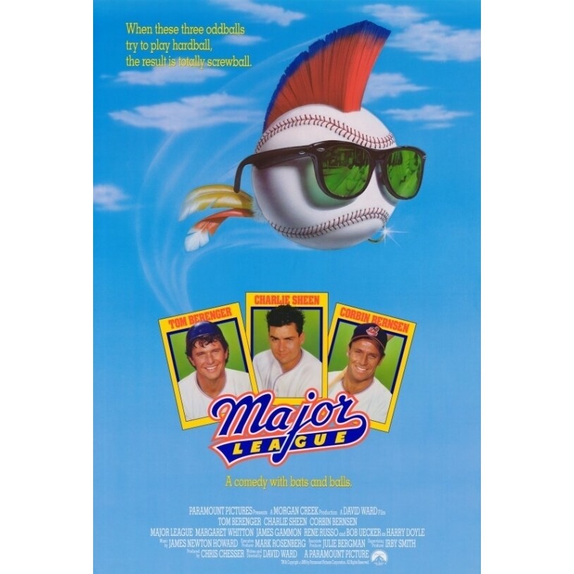 Pop Culture Graphics Major League Movie Poster Print (27 x 40) - Item  MOVAF7264
