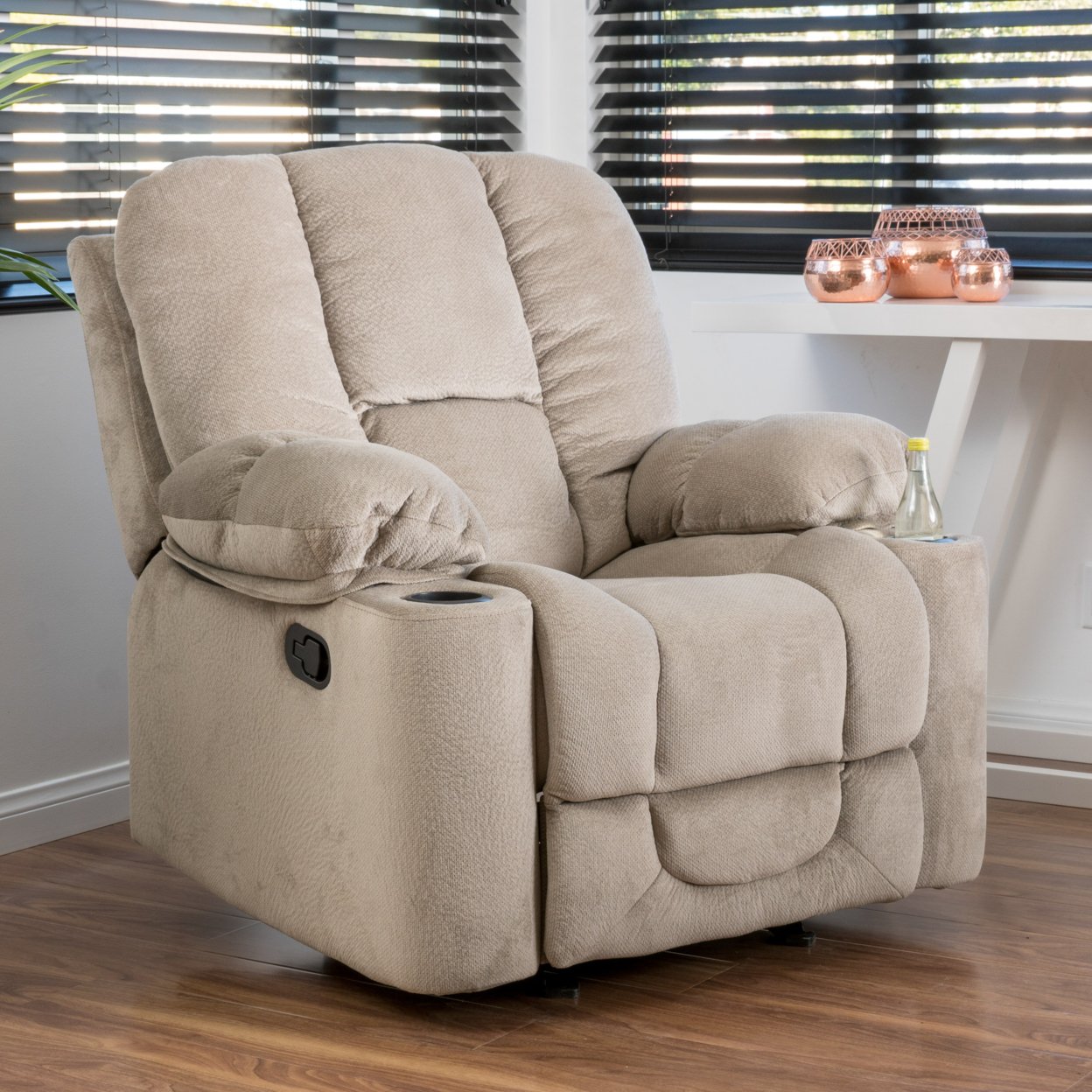 GDFStudio Mason Full Body Pu Leather Air Pressure Zero Gravity Massage Recliner