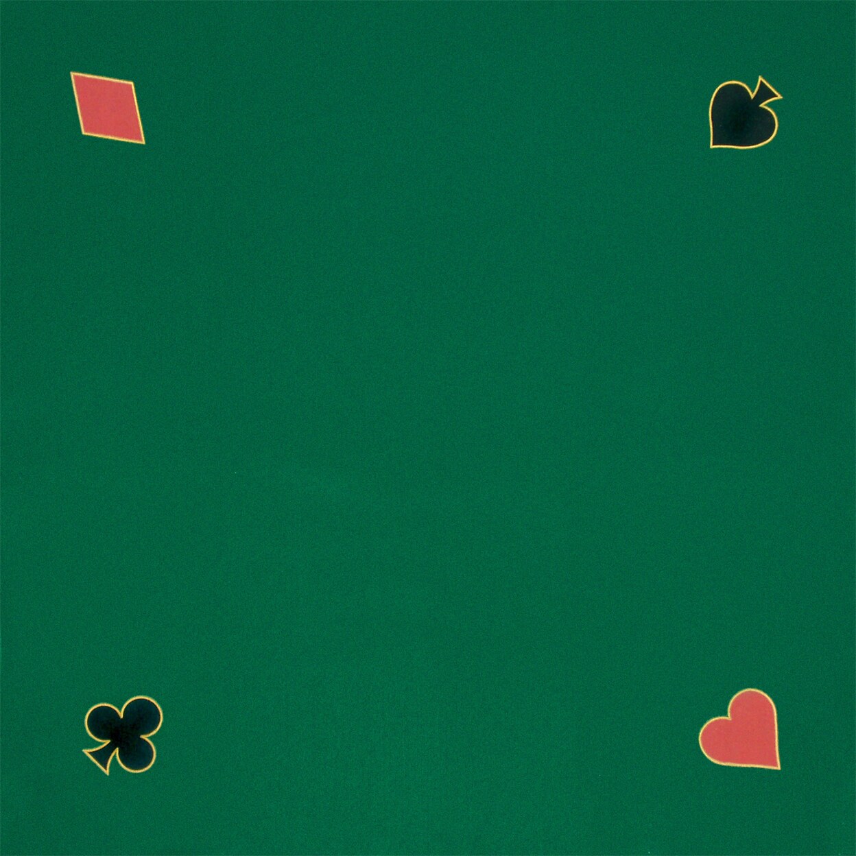 40X40 Green Poker Felt Mat Table Topper Casino Style Poker Card Game Cover
