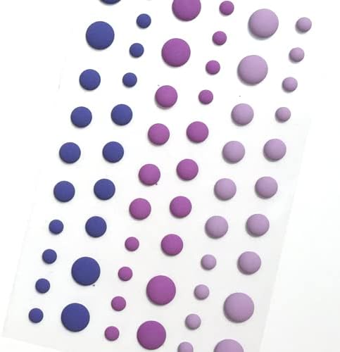 Solid Colors Matte Enamel Dots Sticker Set of 10