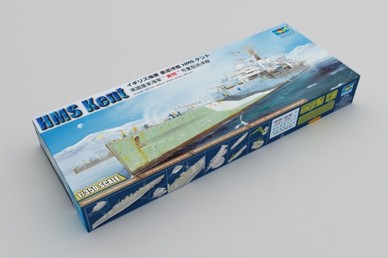 Trumpeter  1/350 HMS Kent Plastic Model