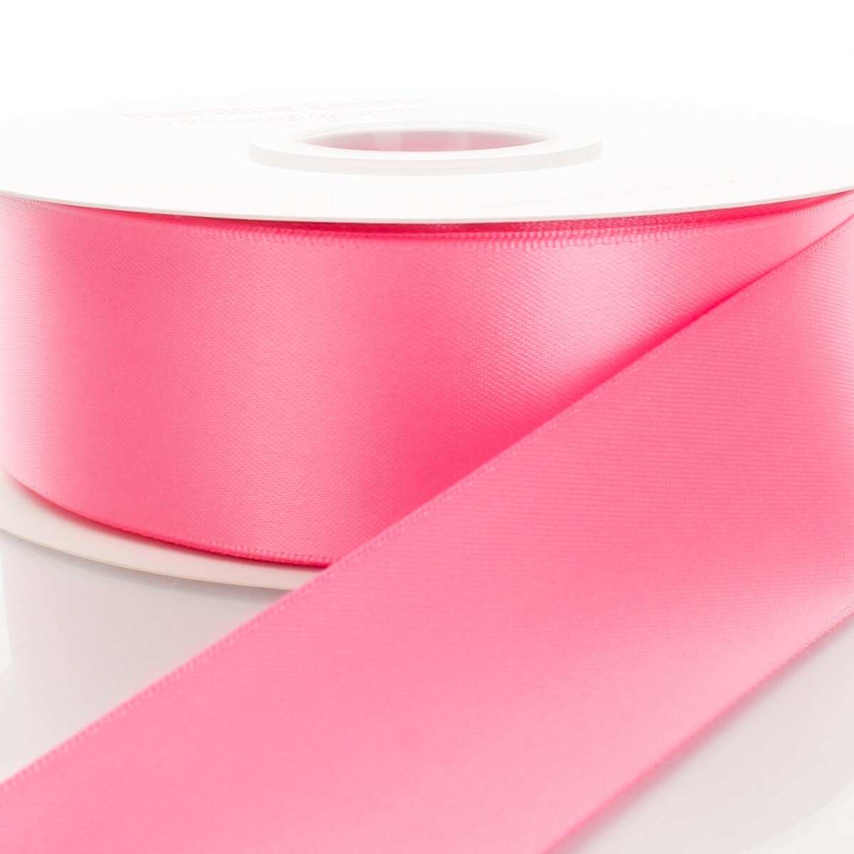 4&#x22; Double Faced Satin Ribbon 156 Hot Pink 25yd