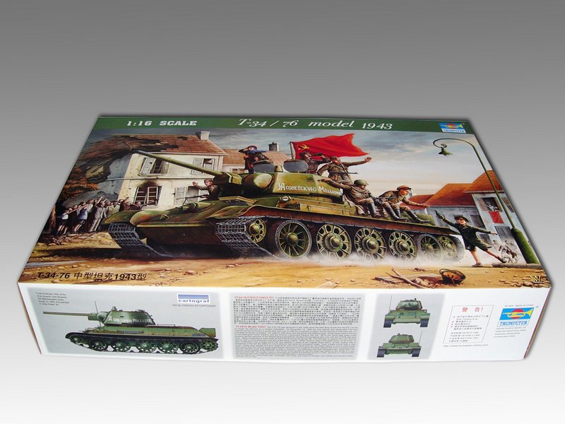 Trumpeter  1/16 T-34/76 MODEL 1943 1/16 Plastic Model