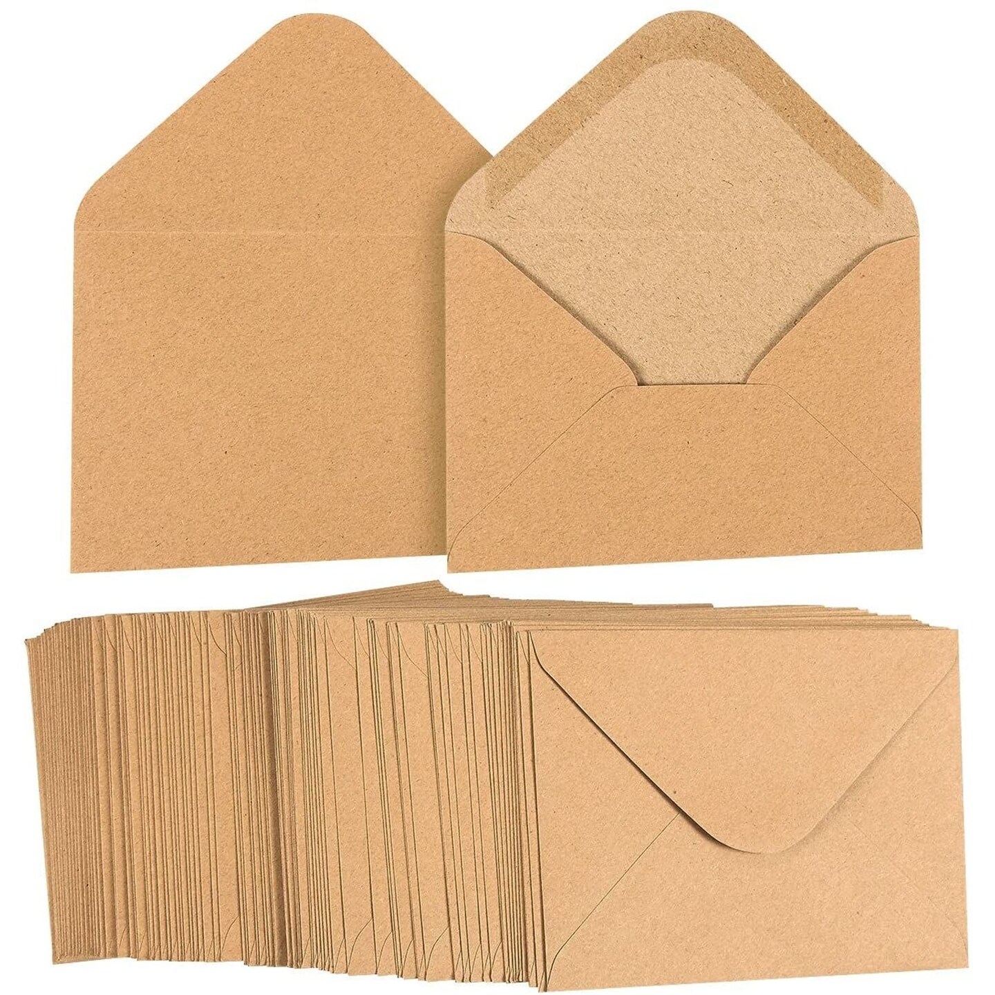 100 Pack Mini Envelopes with Colorful Blank Note Cards Small Self-Adhesive Envelopes Small Business Card Envelopes(4 x 2.7 Inches, 10 Colors)