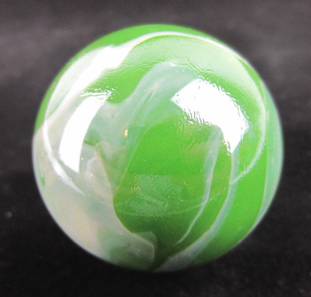 Toe Breaker 50mm (2") FUNGUS Green Marbles glass ball HUGE Swirl