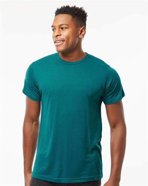 6 Pack: Tri-Blended T-Shirt Polyester/ring-spun USA Cotton/Rayon
