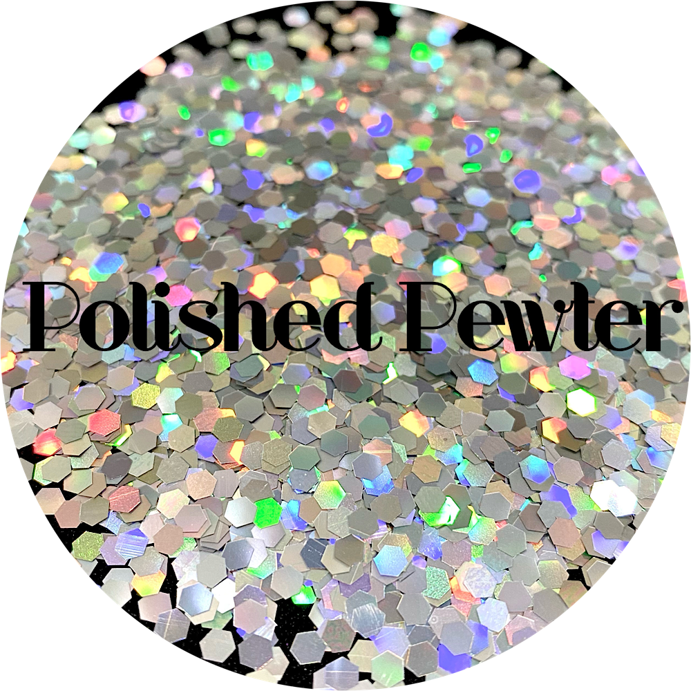 Polyester Glitter - Polished Pewter by Glitter Heart Co.&#x2122;