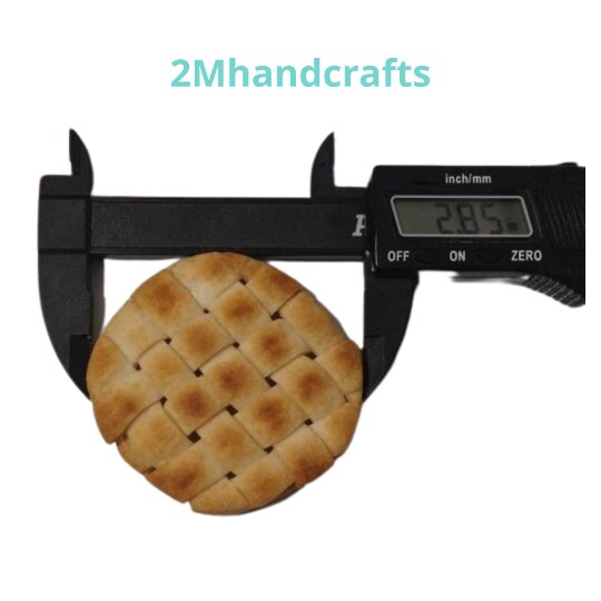 2.85 Inch Lattice Pie Crust Topper| Pie Crust Shape Silicone Mold| Soap| Candle | Mold for Wax| Mold for Resin| Not Food Grade