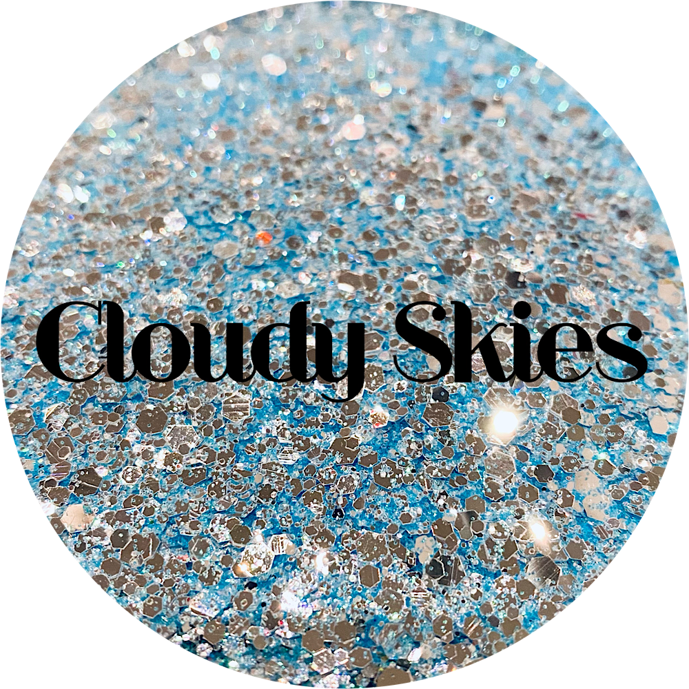Polyester Glitter - Cloudy Skies by Glitter Heart Co.&#x2122;
