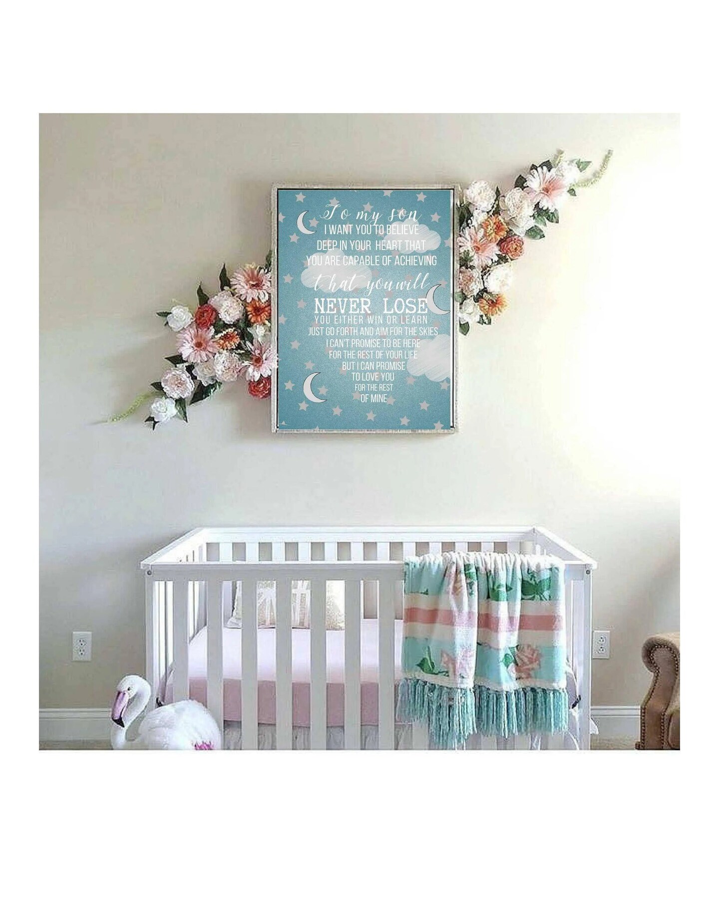 Nursery art framed decor