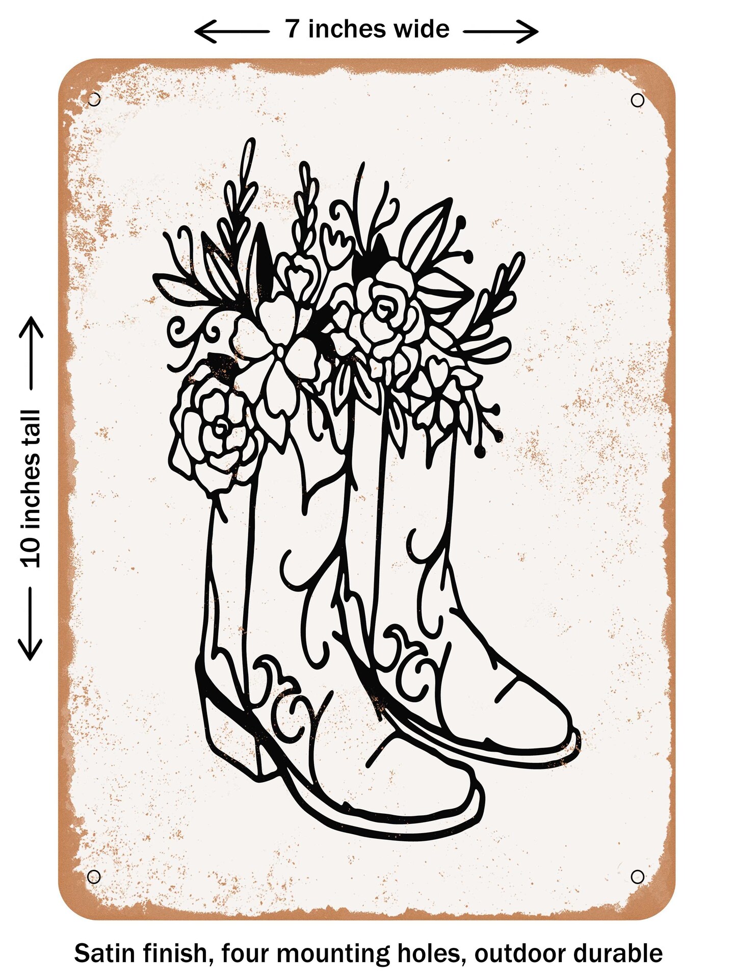 Decorative cowboy outlet boots