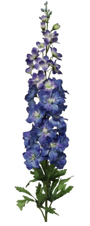 Captivating Beauty 37" Silk Delphinium Flowers - Elegant Artificial Decor