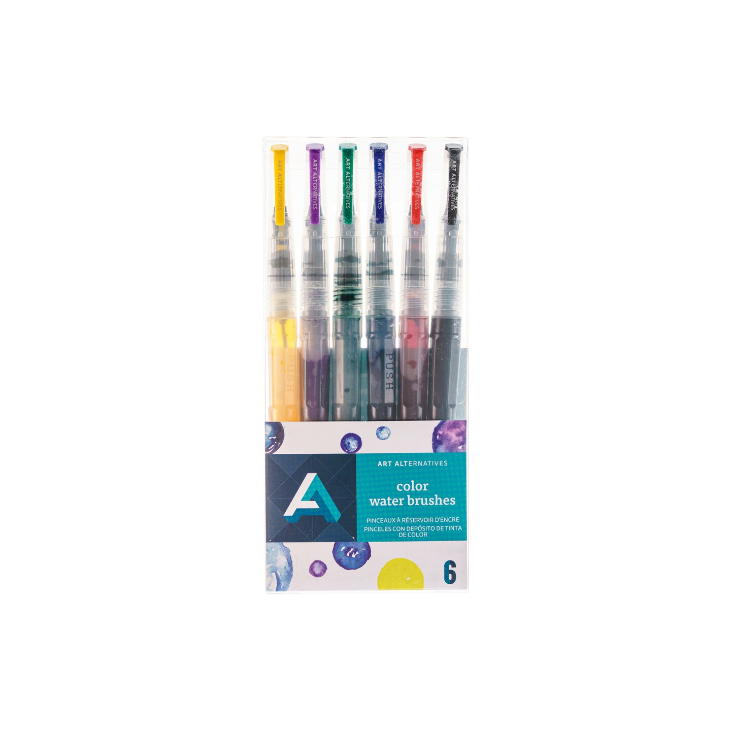 Art Alternatives Color Waterbrush Set, 6-Colors