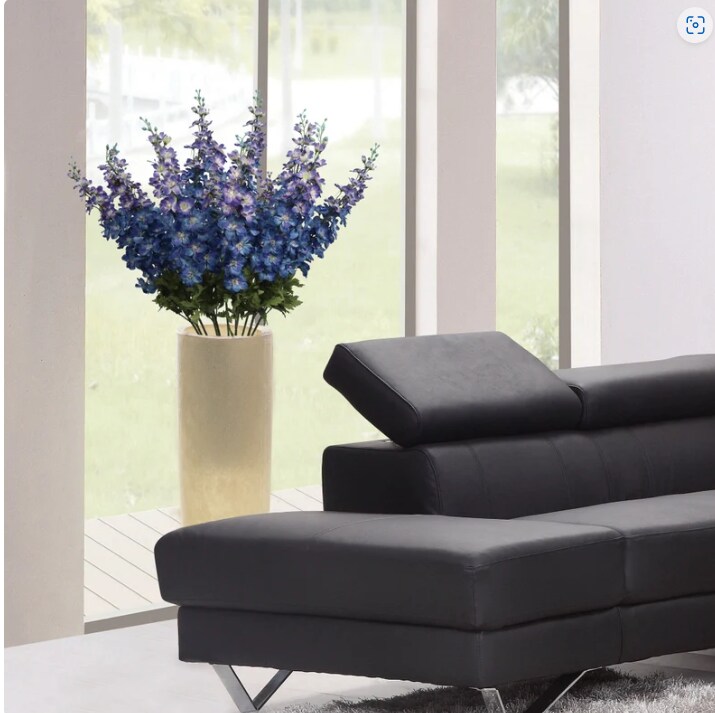 Captivating Beauty 37" Silk Delphinium Flowers - Elegant Artificial Decor