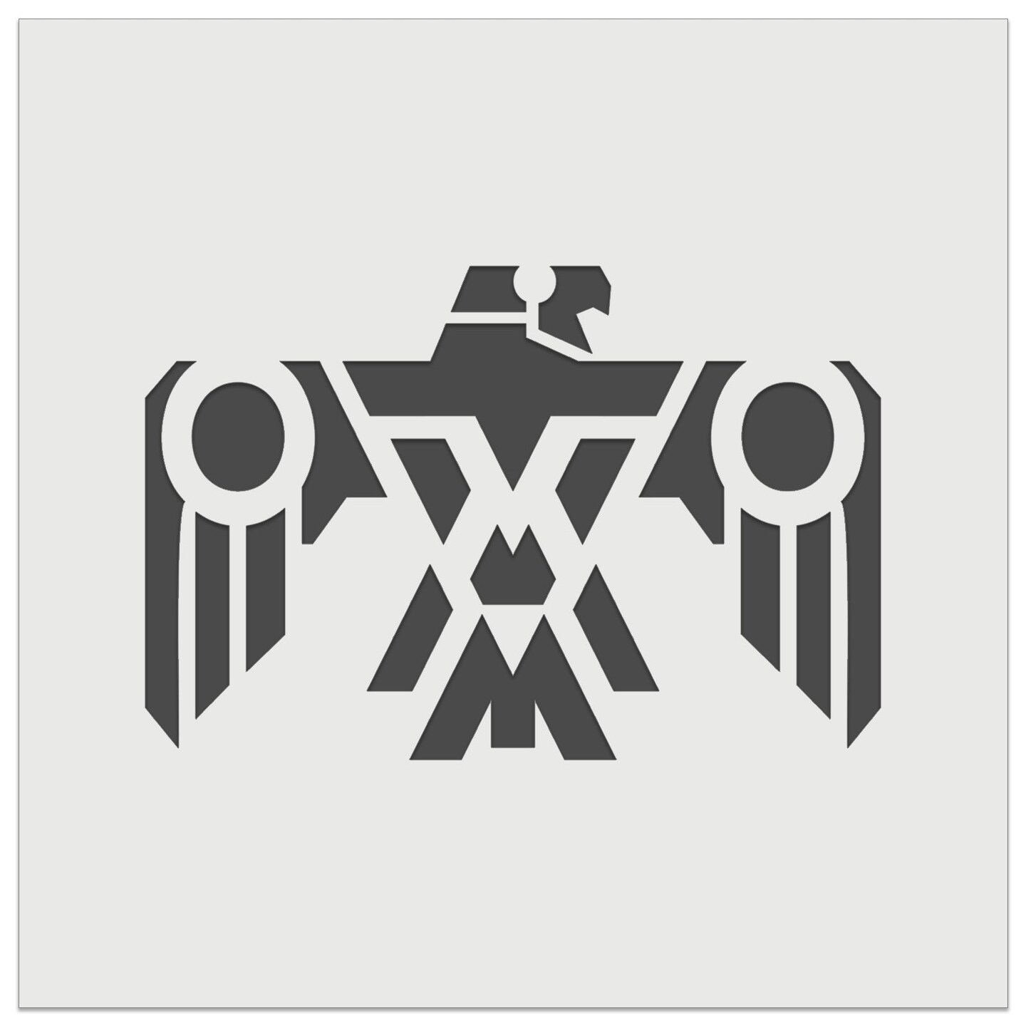 Southwestern Style Tribal Thunderbird Eagle Hawk Wall Cookie DIY Craft Reusable Stencil