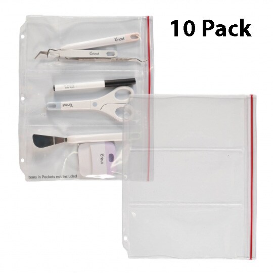 Multi-Pocket Zipper Binder Page for Die Cutting Tools - 3 Pocket