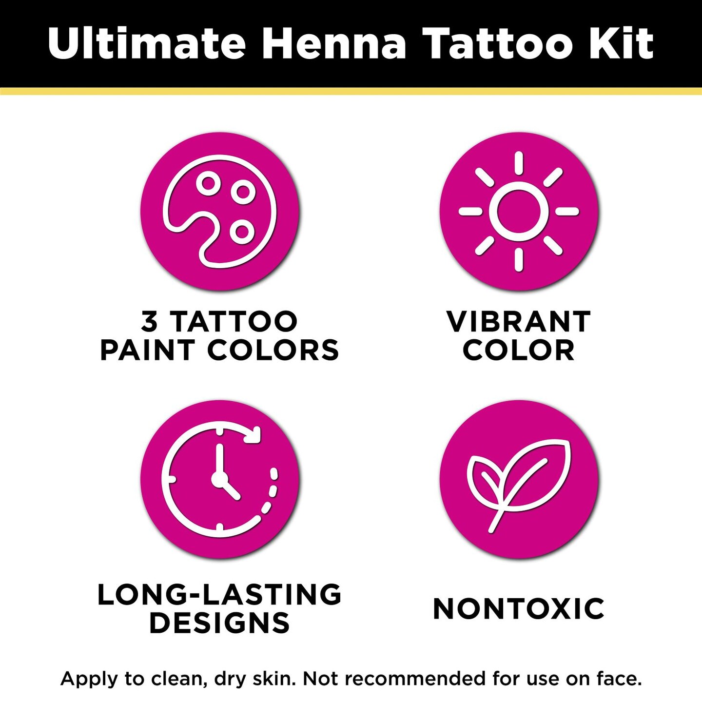 Tulip Body Art Ultimate Henna Color Vibrant Tattoo Kit