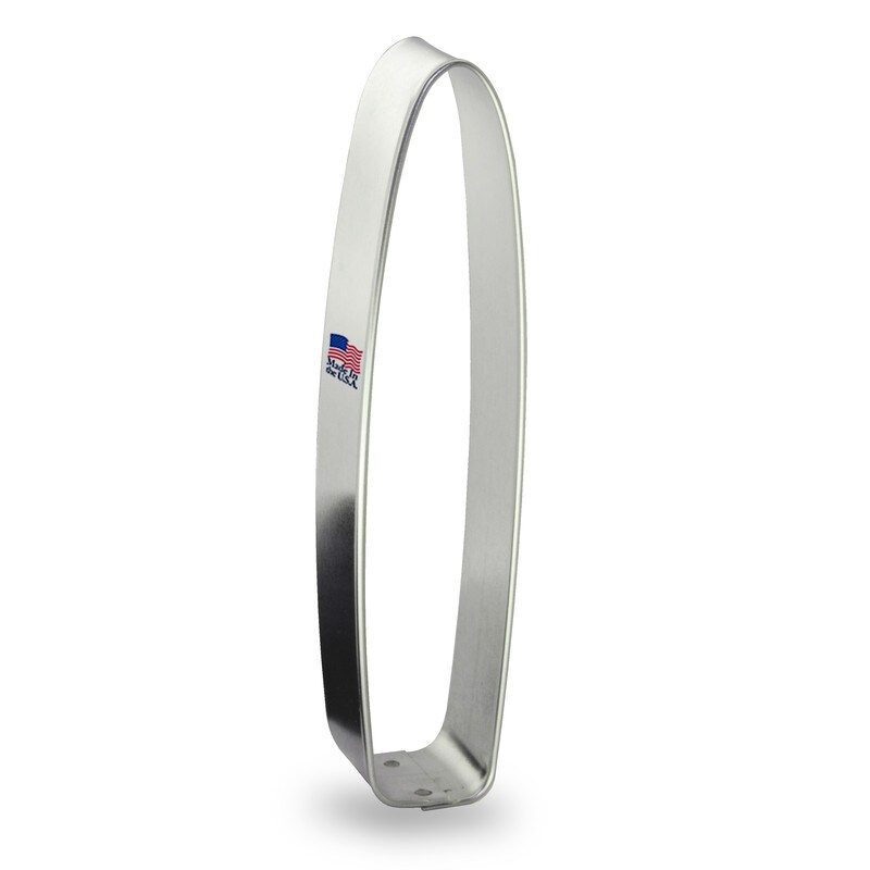 CookieCutter.Com Cookie Cutters Cigar Cookie Cutter 4.75 in by 1 in, Tin Plate Steel, Handmade in USA