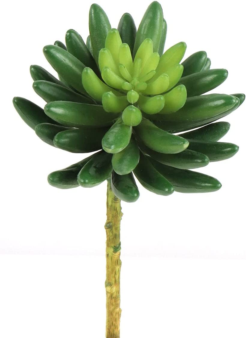Charming Low-Maintenance 6.5" Artificial Succulent Sedum Plant - Stylish Decor